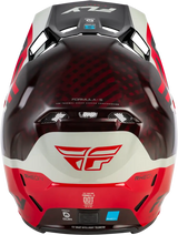 Yth Formula S Carbon Byte Hlmt Red Carbon/Red/Grey Yl - FLY RACING