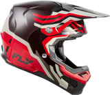 Yth Formula S Carbon Byte Hlmt Red Carbon/Red/Grey Yl - FLY RACING