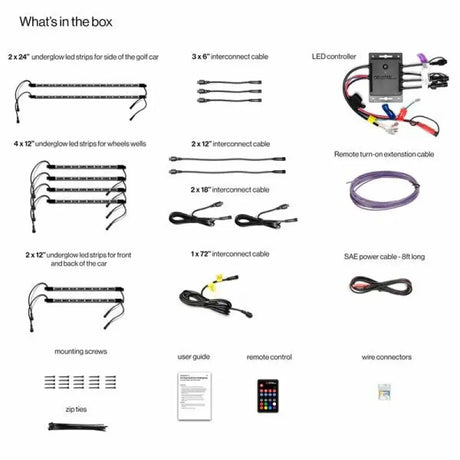 Ecoxgear SEI-LEDZ4UGLW24 2/4 Seater Ledkit W/Controller - Audio/Visual/Communication