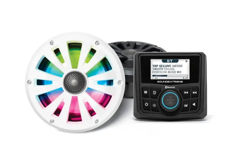 Ecoxgear SEI-MRNGGE65 Marine Gauge Radio Led Controller 2 6.5’’ Speakers - Audio/Visual/Communication