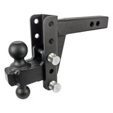 ED204 Bulletproof 2.0' Extreme Duty 4' Drop/Rise towing hitch, black, durable construction for RV, Automotive, Powersports, off-road, marine, exterior, truck accessories, interior, truck bed, rv parts, Towing & Hitches, Winches & Hitches, Towing | Trailer | Axles | Brakes | Boat, AVADA - Best Sellers