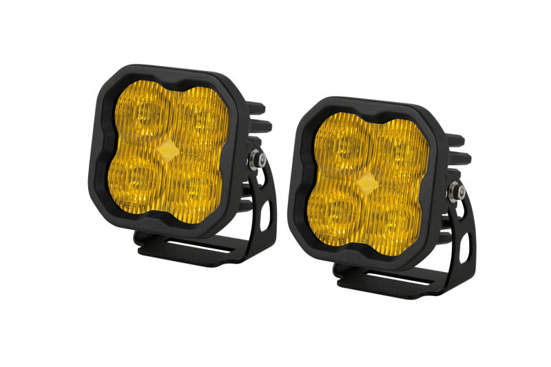Diode Dynamics SS3 LED Pod Pro - Yellow SAE Fog Standard (Pair) - DD6134P