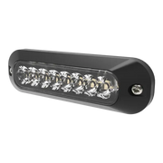 ED3744RB Ecco Elect 8 LED Surface Mount light in red and black, featuring 8 bright LEDs and a sleek design, for dual 12-24Vdc use.