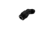 Vibrant 16943 Vibrant -8AN Male to Male -6AN Straight Cut 45 Degree Adapter Fitting - Anodized Black