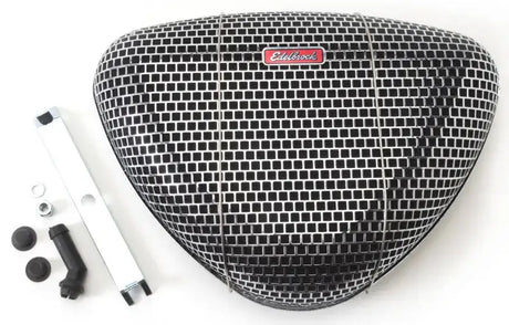 Edelbrock Air Cleaner Pro-Flo 1000 Series Triangular Steel Top 11 375In X 8 3In Chrome - Truck & Automotive