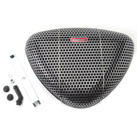 Edelbrock Air Cleaner Pro-Flo 1000 Series Triangular Steel Top 11 375In X 8 3In Chrome - Truck & Automotive