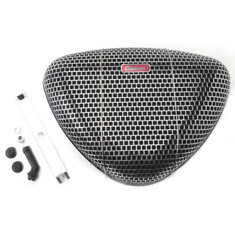 Edelbrock Air Cleaner Pro-Flo 1000 Series Triangular Steel Top 11 375In X 8 3In Chrome - Truck & Automotive