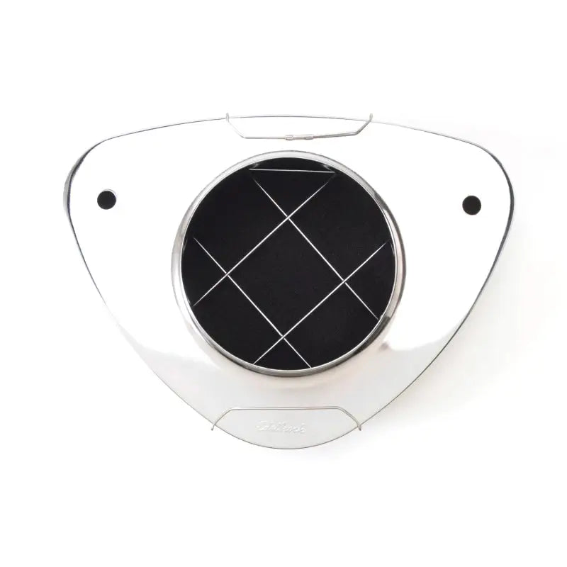 Edelbrock 1002 Edelbrock Air Cleaner Pro-Flo 1000 Series Triangular Steel Top 11 375In X 8 375In X 3In Chrome