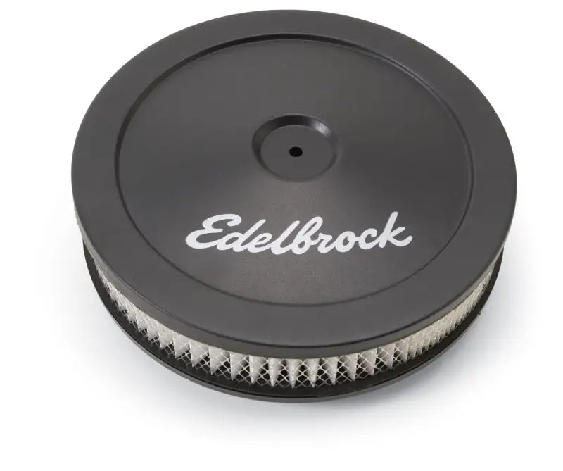 Edelbrock Air Cleaner Pro-Flo Series Round Steel Top Paper Element 10In Dia X 3 5In Black - Truck & Automotive