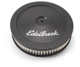 Edelbrock Air Cleaner Pro-Flo Series Round Steel Top Paper Element 10In Dia X 3 5In Black - Truck & Automotive