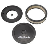 Edelbrock Air Cleaner Pro-Flo Series Round Steel Top Paper Element 10In Dia X 3 5In Black - Truck & Automotive