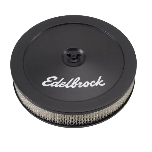 Edelbrock Air Cleaner Pro-Flo Series Round Steel Top Paper Element 10In Dia X 3 5In Black - Truck & Automotive