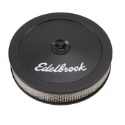 Edelbrock 1203 Edelbrock Air Cleaner Pro-Flo Series Round Steel Top Paper Element 10In Dia X 3 5In Black