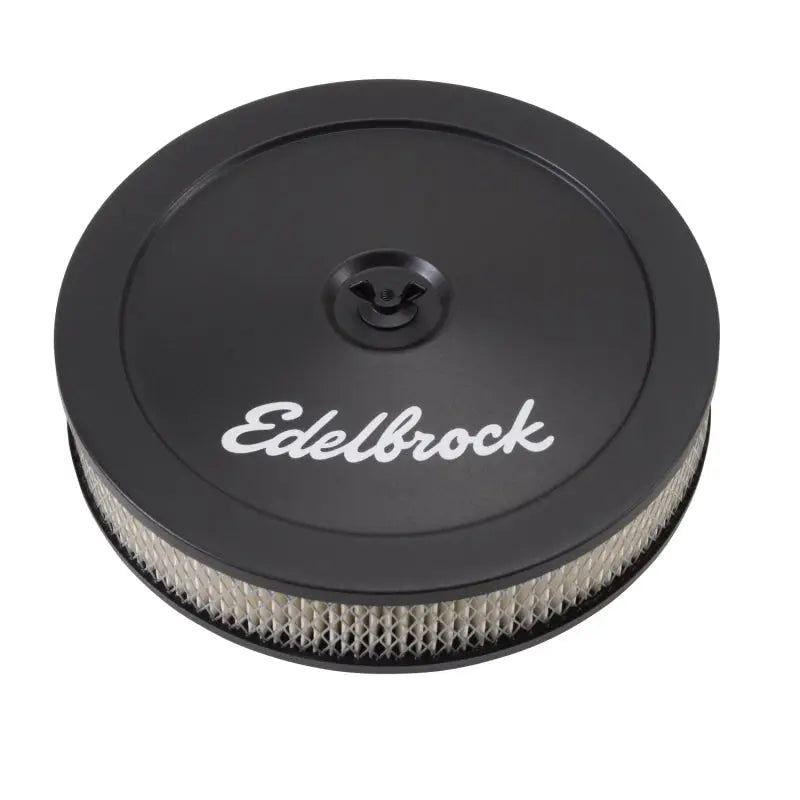 Edelbrock 1203 Edelbrock Air Cleaner Pro-Flo Series Round Steel Top Paper Element 10In Dia X 3 5In Black