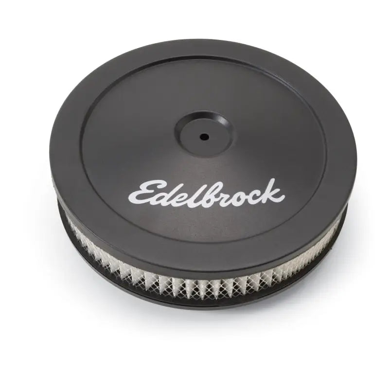 Edelbrock 1203 Edelbrock Air Cleaner Pro-Flo Series Round Steel Top Paper Element 10In Dia X 3 5In Black