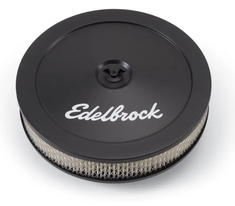 Edelbrock Air Cleaner Pro-Flo Series Round Steel Top Paper Element 10In Dia X 3 5In Black - Truck & Automotive