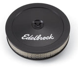Edelbrock Air Cleaner Pro-Flo Series Round Steel Top Paper Element 10In Dia X 3 5In Black - Truck & Automotive