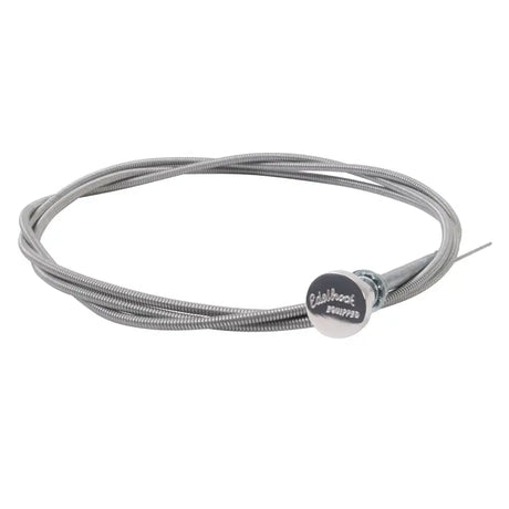 Silver cable with knob for Edelbrock cable carburetor choke, universal fit