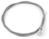 Silver Edelbrock cable carburetor choke with knob for easy control