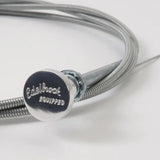 Chrome Edelbrock equipped cable for universal carburetor choke on Edelbrock cable carburetor