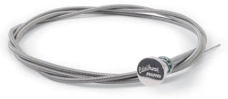 Silver throttle cable with knob for Edelbrock Cable Carburetor Choke upgrade
