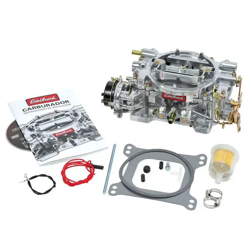 Edelbrock Carburetor Performer Series 4-Barrel 600 CFM Electric Choke Satin Finish - Truck & Automotive