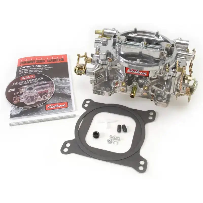Edelbrock Carburetor Performer Series 4-Barrel 600 CFM Manual Choke Satin Finish - Truck & Automotive