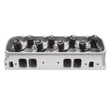 Edelbrock cyl head BBC Victor Jr with valve springs for high-performance engine buildup