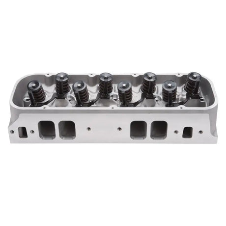 Edelbrock cyl head BBC Victor Jr 24 Deg with valve springs and aluminum construction