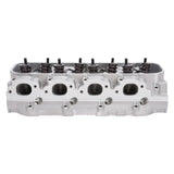 Silver aluminum Edelbrock Cyl Head BBC Victor Jr 24 Deg Rect Port for BBC engine