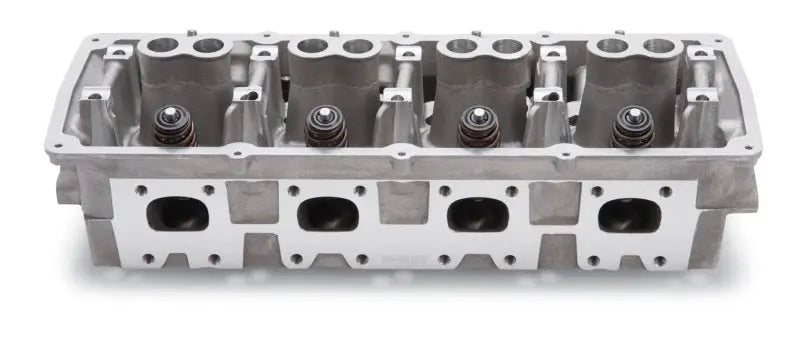 Silver engine cylinder head for Gen III Hemi Chrysler V8 engines by Edelbrock
