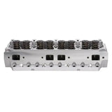 Silver Edelbrock cylinder head with valve springs for Chrysler Performer RPM engine