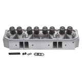 Silver Edelbrock cylinder head with seven valve springs for Chrysler Performer RPM engine