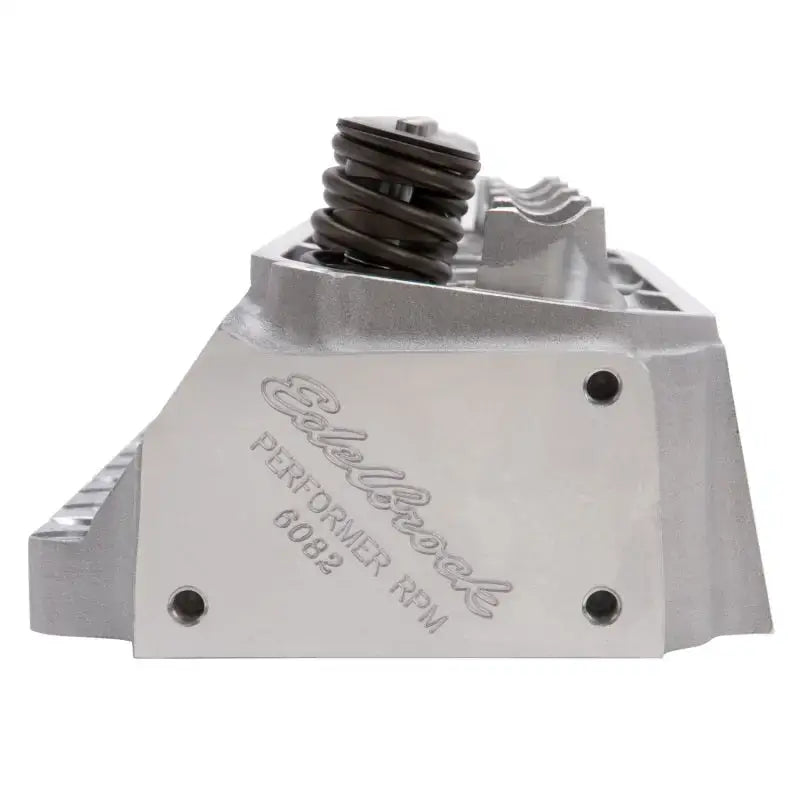 Silver aluminum Edelbrock cylinder head with valve spring for BB Chrysler Performer RPM