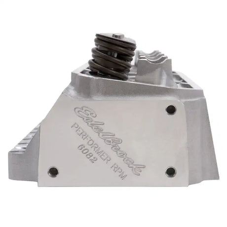 Silver aluminum Edelbrock cylinder head with valve spring for BB Chrysler Performer RPM