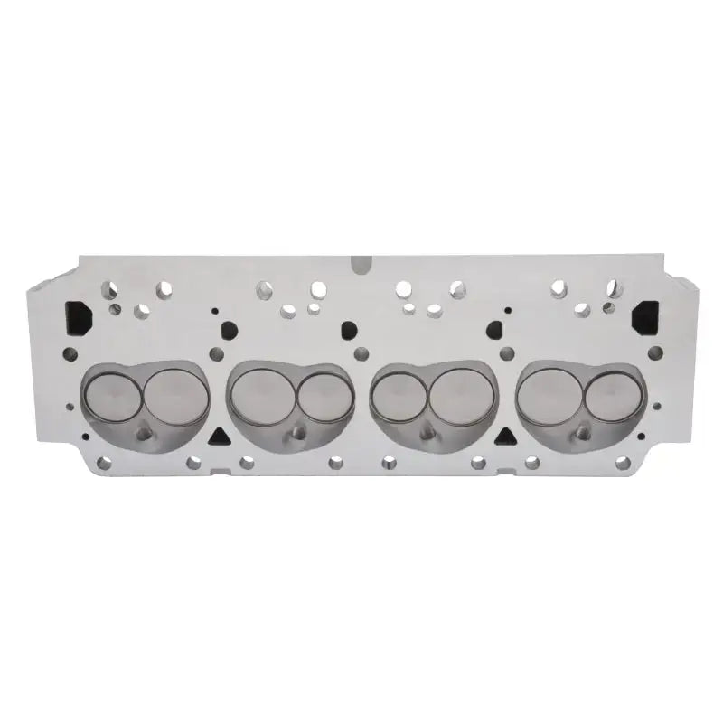 Aluminum Edelbrock cylinder head with four combustion chambers for BB Chrysler engines