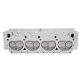 Aluminum Edelbrock cylinder head with four combustion chambers for BB Chrysler engines