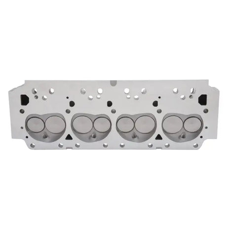 Aluminum Edelbrock cylinder head with four combustion chambers for BB Chrysler engines