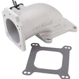 Edelbrock Low Profile Intake Elbow 90mm Throttle Body to Square-Bore Flange As-Cast Finish - Truck & Automotive