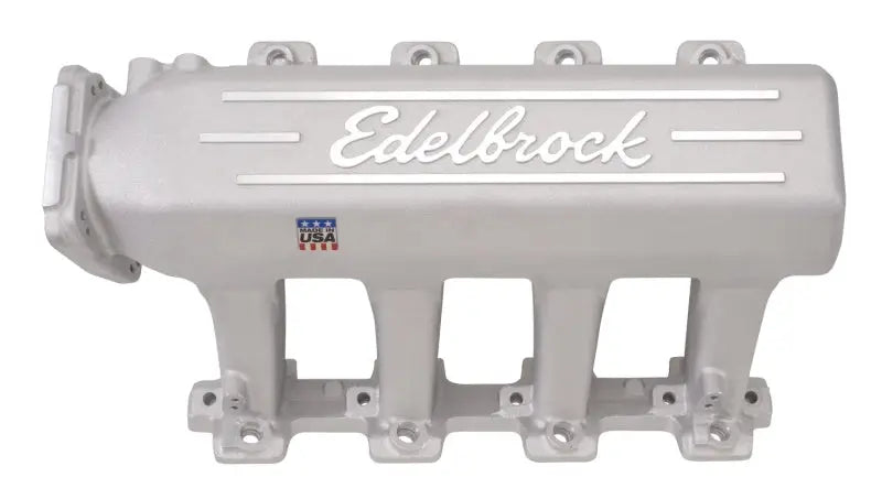 Silver Edelbrock intake manifold for LS2 EFI engine, perfect edelbrock manifold efi upgrade