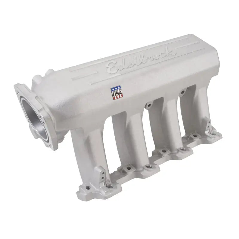 Silver aluminum intake manifold for Edelbrock Manifold EFI Pro-Flo XT LS2 As Cast