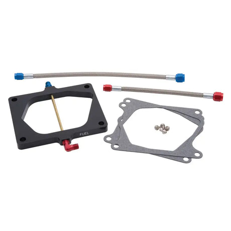 Edelbrock Nitrous Plate Kit with Carburetor Fuel Line and Edelbrock Nitrous setup