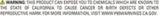 California Proposition 65 warning on Edelbrock Perf RPM Cam and Lifters Kit Ford 289-302