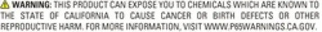 California Proposition 65 warning on Edelbrock Perf RPM Cam and Lifters Kit Ford 289-302