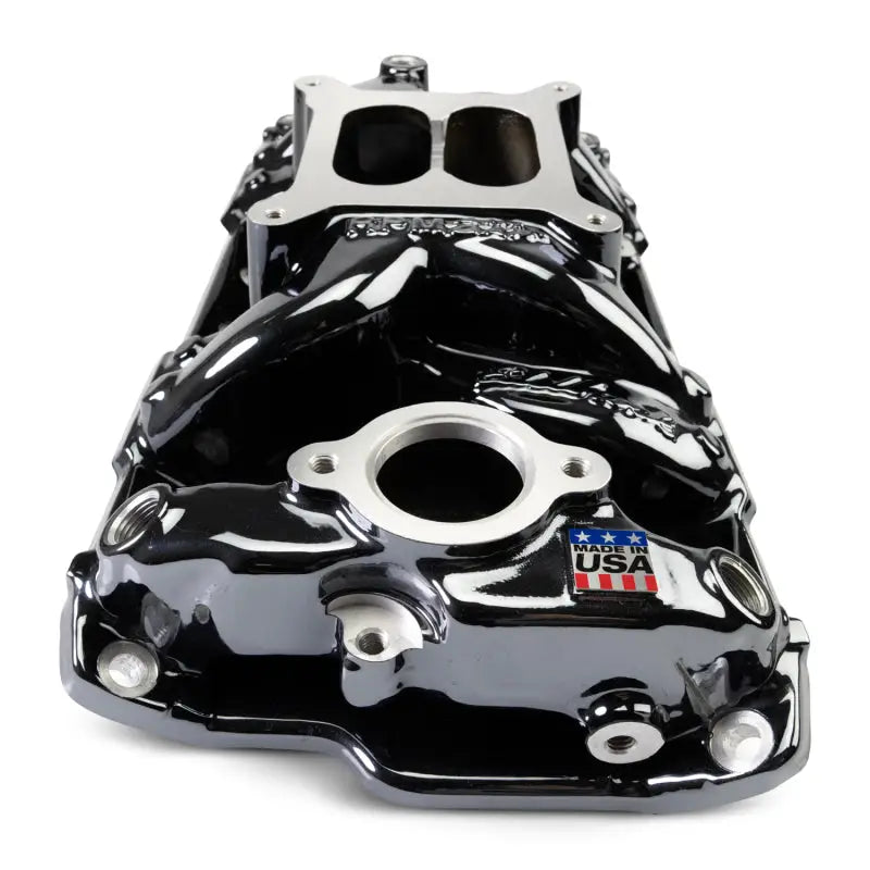 Edelbrock Chevy Small Block Performer RPM AIR-Gap Intake Manifold Black Plasma Finish - Edelbrock