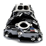 Edelbrock Chevy Small Block Performer RPM AIR-Gap Intake Manifold Black Plasma Finish - Edelbrock