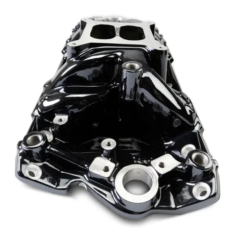 Edelbrock Chevy Small Block Performer RPM AIR-Gap Intake Manifold Black Plasma Finish - Edelbrock