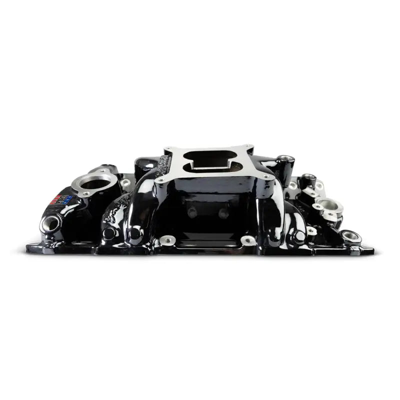 Edelbrock Chevy Small Block Performer RPM AIR-Gap Intake Manifold Black Plasma Finish - Edelbrock