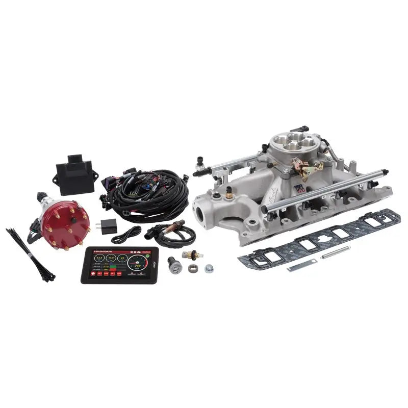 Edelbrock 35930 Edelbrock Pro Flo 4 Fuel Injection Kit Seq Port Ford 289-302 ci 550 HP 29 LbHr Injectors Satin - 35930