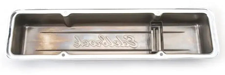 Edelbrock Valve Cover Signature Series Chevrolet 1959-1986 262-400 CI V8 Low Chrome - Truck & Automotive